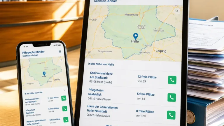 Digitaler Pflegeplatzfinder in Sachsen‑Anhalt geht online – tägliche Übersicht soll Suche erleichtern