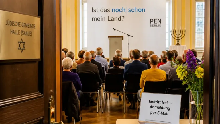 Diskussion um „Heimat“: PEN Berlin zu Gast in Halle (Saale) – Gespräch in der Jüdischen Gemeinde