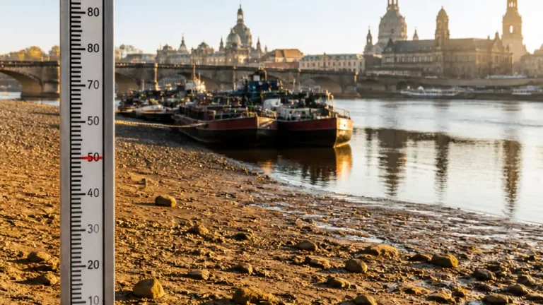 Dresden: Elbe soll vorerst nicht unter 50 Zentimeter fallen