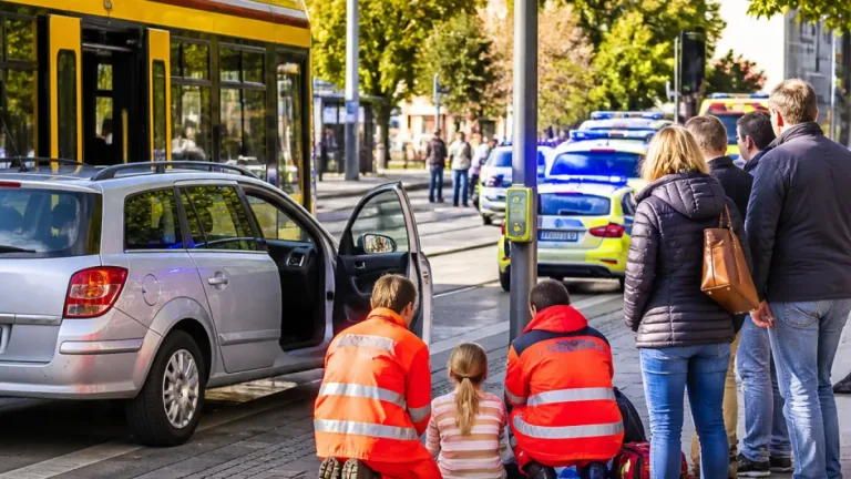 Elfjähriges Mädchen in Plauen bei Vorbeifahrt an Straßenbahn leicht verletzt