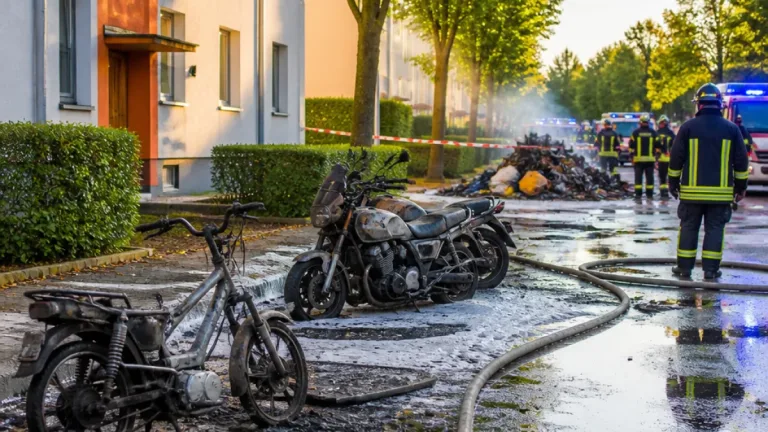 Erfurt: Mopedbrand in Daberstedt — Polizei vermutet Brandstiftung