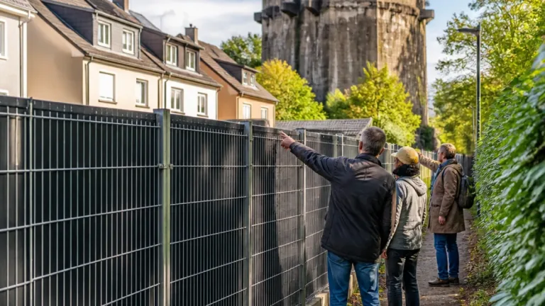 Essen-Borbeck: Städtischer Stahlzaun versperrt direkten Weg zur Germaniastraße