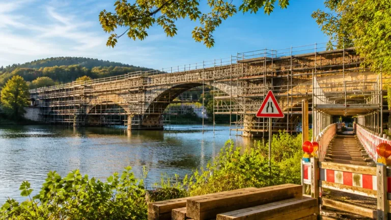 Essen: Sanierung der Brücke am Baldeneysee beginnt – Verbindung Heisingen–Kupferdreh bis Feb. 2027 gesperrt