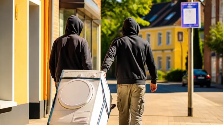 Essen: Unbekannte entwenden Wäschetrockner auf Sackkarre in Kupferdreh