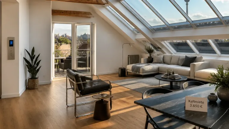 Exklusives Dachgeschoss-Loft in Alt-Charlottenburg: 176 m² für 3.650 Euro Kaltmiete