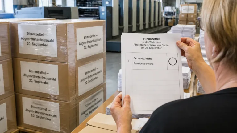 Fehler auf Berliner Stimmzetteln: Name vertauscht, Druck von knapp 4 Millionen Zetteln bleibt