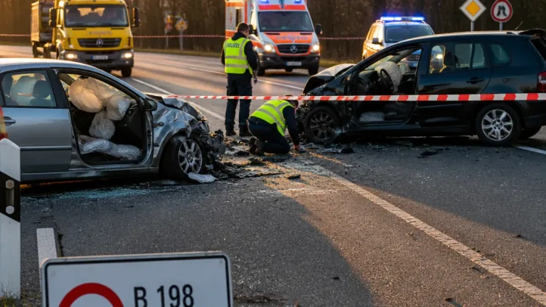 Frontalcrash auf B 198 bei Ganzlin: Zwei Tote, drei Schwerverletzte