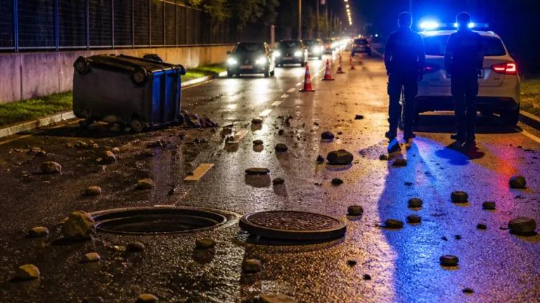 Gefährliche Hindernisse auf Fahrbahn in Erfurt: Polizei ermittelt