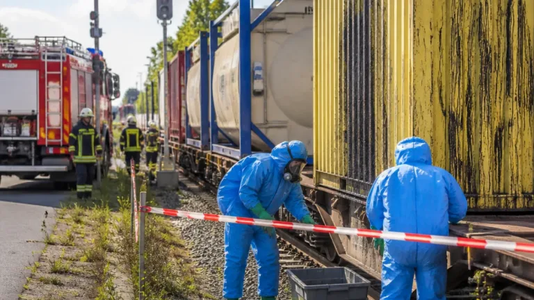 Gefahrstoffaustritt am Bahnhof Garßen beschäftigt Einsatzkräfte in Celle