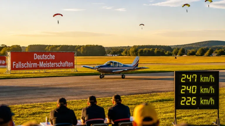 Gera richtet Deutsche Fallschirm-Meisterschaften aus: Zwei neue Weltrekorde