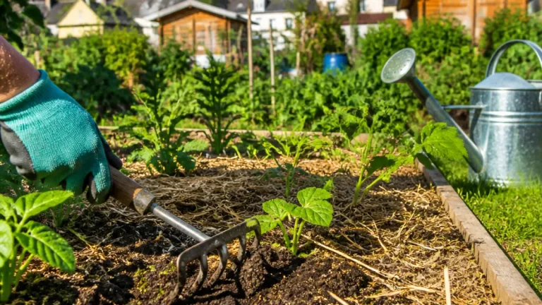 Gießen: Flaches Hacken statt tiefem Graben – wie Gärtner Wasser sparen können