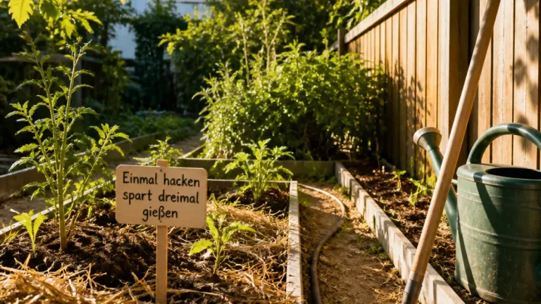 Gießen: Mit alter Gärtnerregel und Mulch Wasser im Garten sparen