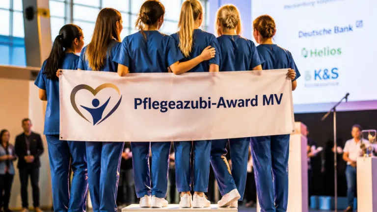 Greifswald: Berufsfachschule PF24-1 gewinnt ersten Pflegeazubi-Award in MV