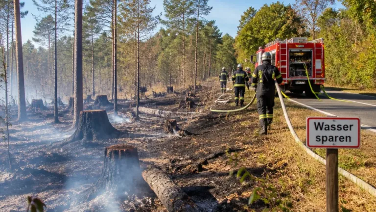 Großbrand bei Rodenbach: Nachlöscharbeiten dauern an, Bevölkerung zum Wassersparen aufgerufen