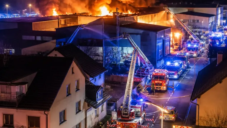 Großbrand in Ochtendung: Feuerwehr im Großeinsatz, starke Rauchentwicklung erwartet
