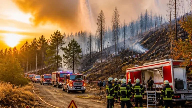 Großbrand in Waldaschaff: Größter Waldbrand im Landkreis Aschaffenburg gelöscht
