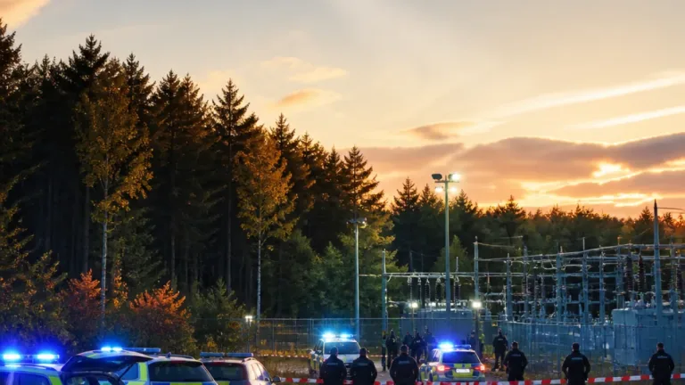 Großer Polizeieinsatz an ehemaliger Stromanlage bei Hamm – Hubschrauber im Einsatz
