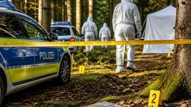 Großfahndung nach Fund von Leichenteilen in Wald nahe Flensburg