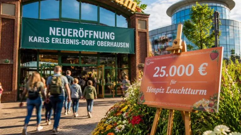 Großprojekt am Centro: Karls Erlebnis‑Dorf in Oberhausen eröffnet und spendet für Hospiz