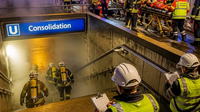 Großübung in Gelsenkirchen: Feuerwehr probt Brand in U‑Bahn-Station mit 21 Verletzten