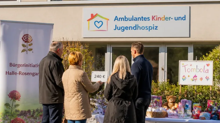 Halle (Saale): 240 Euro für Ambulantes Kinder- und Jugendhospiz – Ehrenamt und Betreuung im Fokus