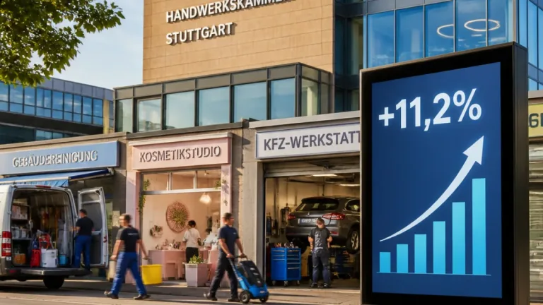Handwerk in Baden-Württemberg wächst: Betriebszahl erstmals wieder leicht gestiegen