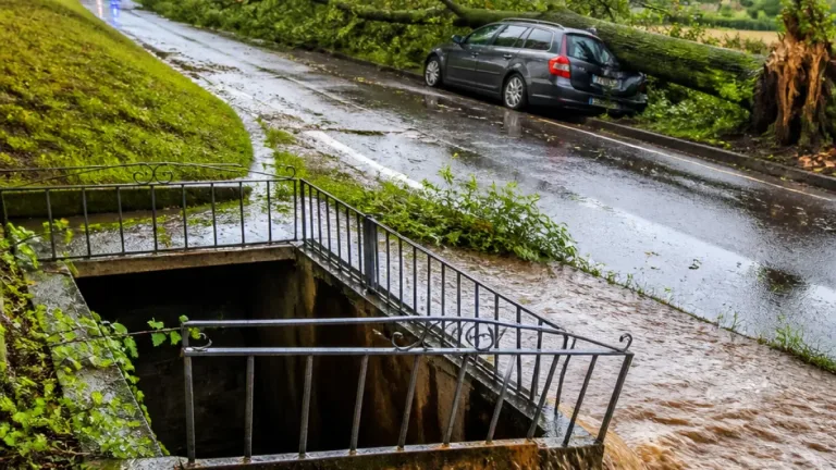 Heftige Gewitter ziehen über Thüringen: Bäume stürzen, Keller laufen voll