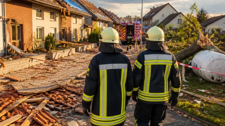 Heftiges Unwetter in Hessen: Windhose hebt Dachstühle ab – mehrere Häuser unbewohnbar