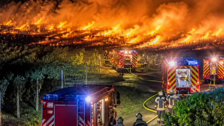 Heilbronn: Etwa 70 Heuballen in Weinberg bei Schwaigern in Flammen