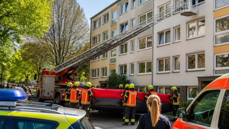 Hildesheim-Itzum: Feuerwehr und Polizei verhindern mögliche Selbstgefährdung in Mehrfamilienhaus