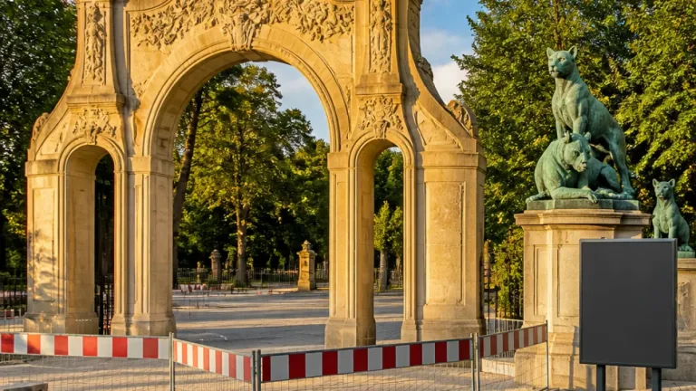 Historisches Jugendstil-Tor in Hagenbeck nach Rekonstruktion wieder geöffnet