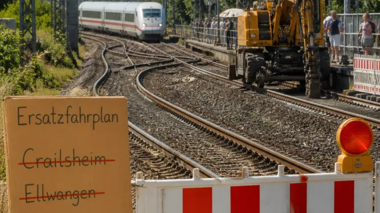 Hitzeschäden an Schienen betreffen Fernverkehr nach Nürnberg – Reparaturen bis Ende August