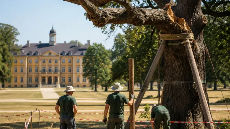 Hitzestress in Thüringens Schlossgärten: Alte Bäume leiden, Pflegekosten steigen