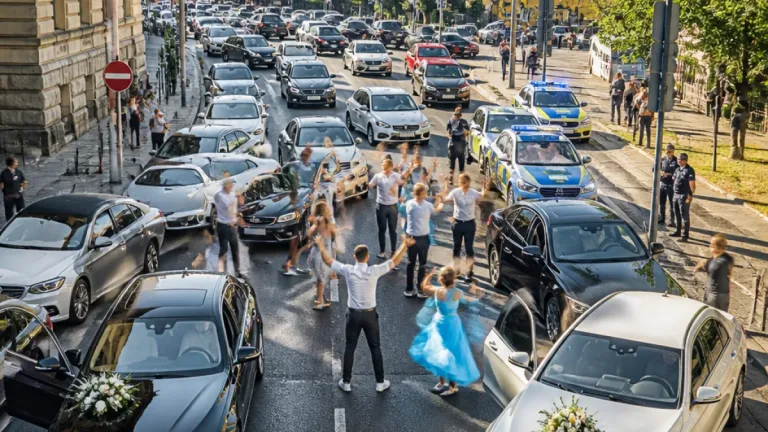 Hochzeitskorso in Neustadt blockiert Landauer Straße – Polizei leitet Ermittlungen ein