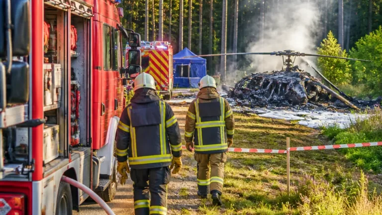 Hubschrauberabsturz bei Sehmatal: Pilot stirbt, umfangreiche Ermittlungen eingeleitet