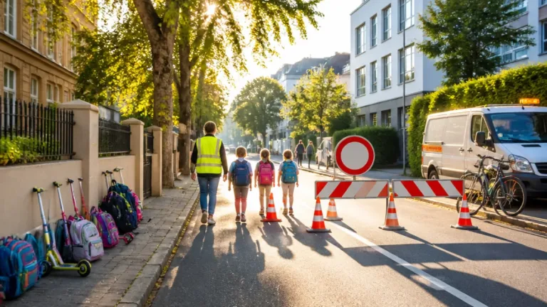 Ingolstadt führt Schulstraßen ein: Verkehrsversuch gegen Elterntaxis an zwei Grundschulen