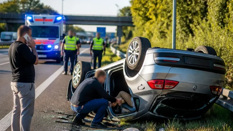Innenminister Manuel Hagel wird bei Überschlag auf A8 zum Ersthelfer
