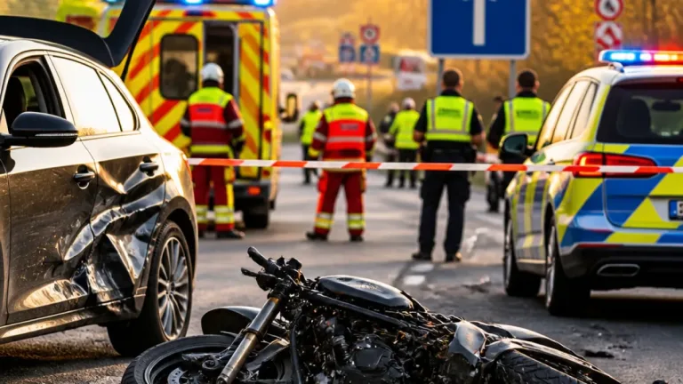Koblenz: Schwerer Motorradunfall in Metternich — drei Verletzte bei Unfällen in der Region