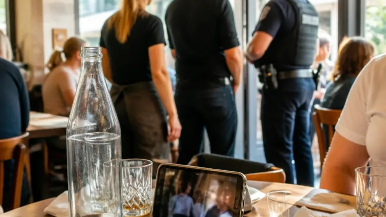 Konstanz: Streit in Restaurant eskaliert – Polizei schaltet sich ein, Gast reklamiert Serviettenwurf