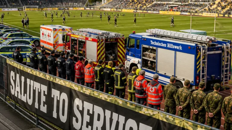 Krefeld Ravens ehren Einsatzkräfte beim „Salute to Service“-Day