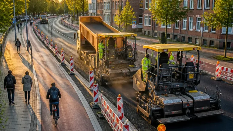 Krefeld: Vollsperrung der Werner-Voß-Straße bei großflächiger Fahrbahnsanierung