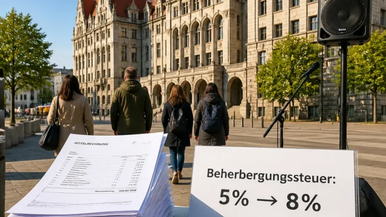 Leipzig erwägt höhere Beherbergungssteuer: Grüne fordern Anstieg von 5 auf 8 Prozent