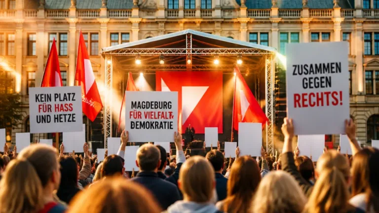Linke in Sachsen-Anhalt setzt zum Wahlkampfabschluss auf klaren Kampf gegen Rechts