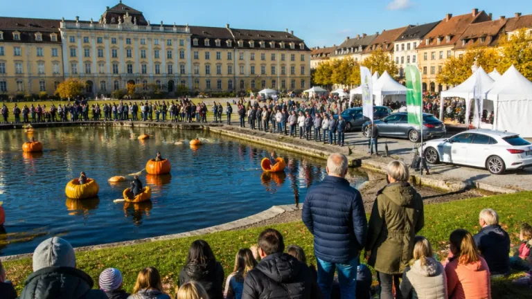 Ludwigsburg: Kürbisregatta und Automesse beleben Schlosspark – Proteste und Neues aus Stadtleben