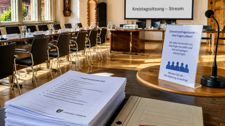Lüneburg: Finanzausschuss berät über 10-Millionen-Kredit und Streaming von Kreistagssitzungen