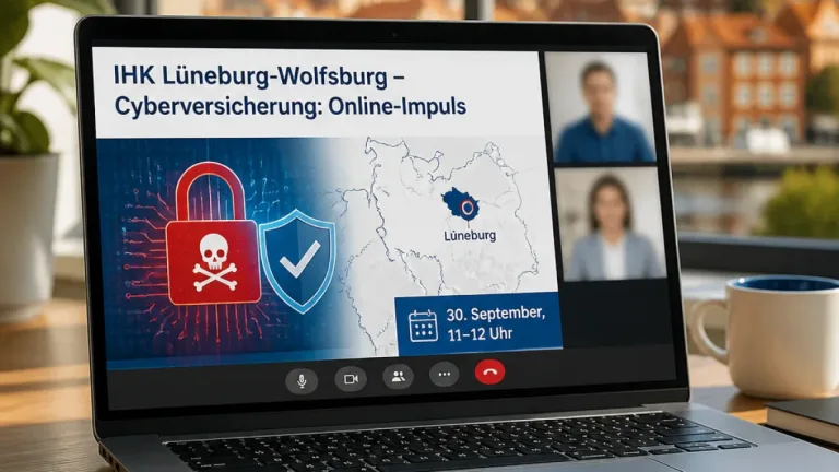 Lüneburg: IHK bietet kostenfreien Online-Impuls zu Cyberversicherungen für KMU