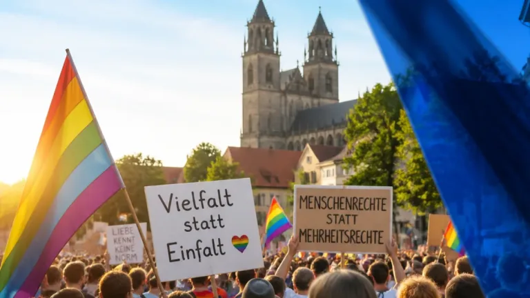Magdeburg: Sorge vor „dem Blauen“ prägt Christopher Street Day und politischen Diskurs