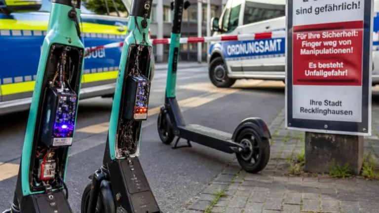 Manipulierte E‑Scooter in Recklinghausen: Polizei warnt vor erhöhtem Unfallrisiko
