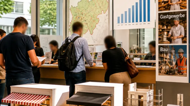Mehr Unternehmensgründungen: NRW liegt vorn – Handel, Gastgewerbe und Bau prägen Trend