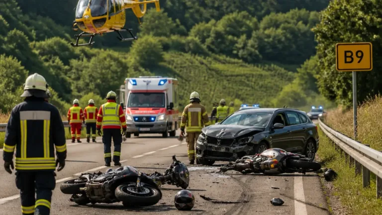 Mehrere schwere Motorradunfälle in Rheinland‑Pfalz: Vier Personen erheblich verletzt